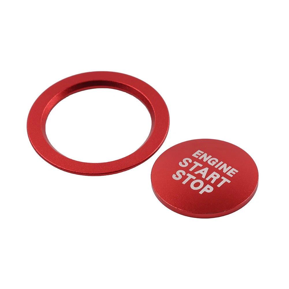 Red Engine Start Stop Push Button Cover Ring For Toyota Tacoma Yaris Prius RAV4