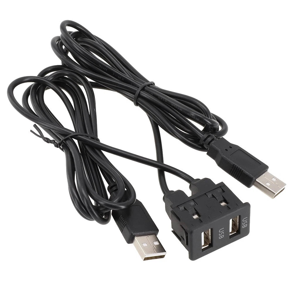 150CM AUX USB Extension Adapter Flush Mount Port Panel for