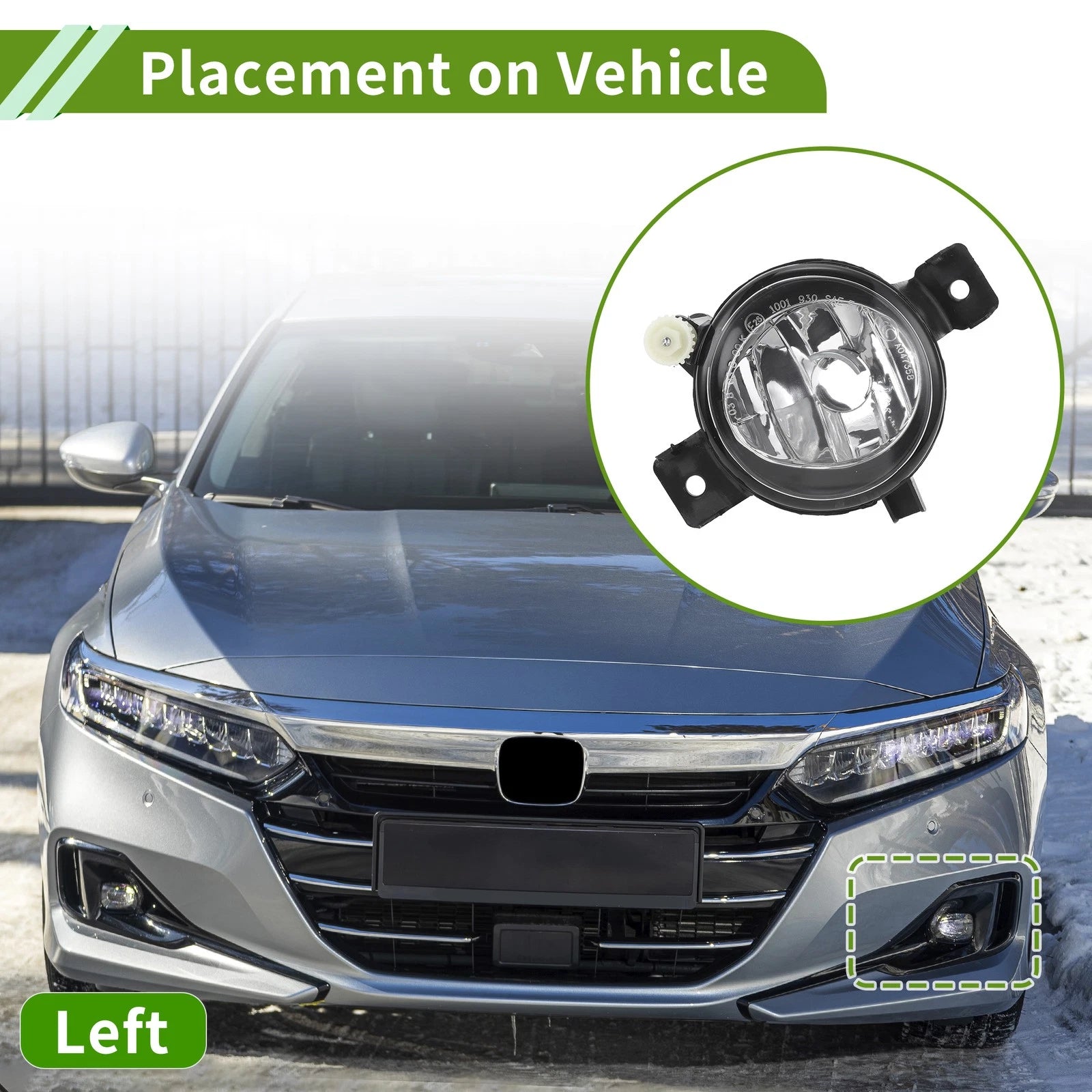 Left Fog Light Grill Replacement for BMW X5 (2011–2013)