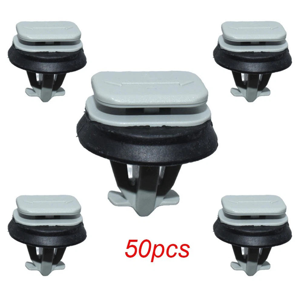 50PCS A Pillar Side Trim Clips for Iveco Daily (2000–2023) Grey Plastic