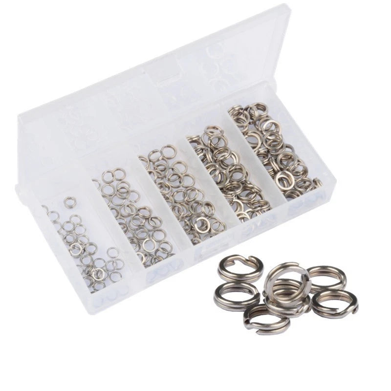 250pcs Fishing Tackle Rings Set for Various Applications (5mm-9mm)