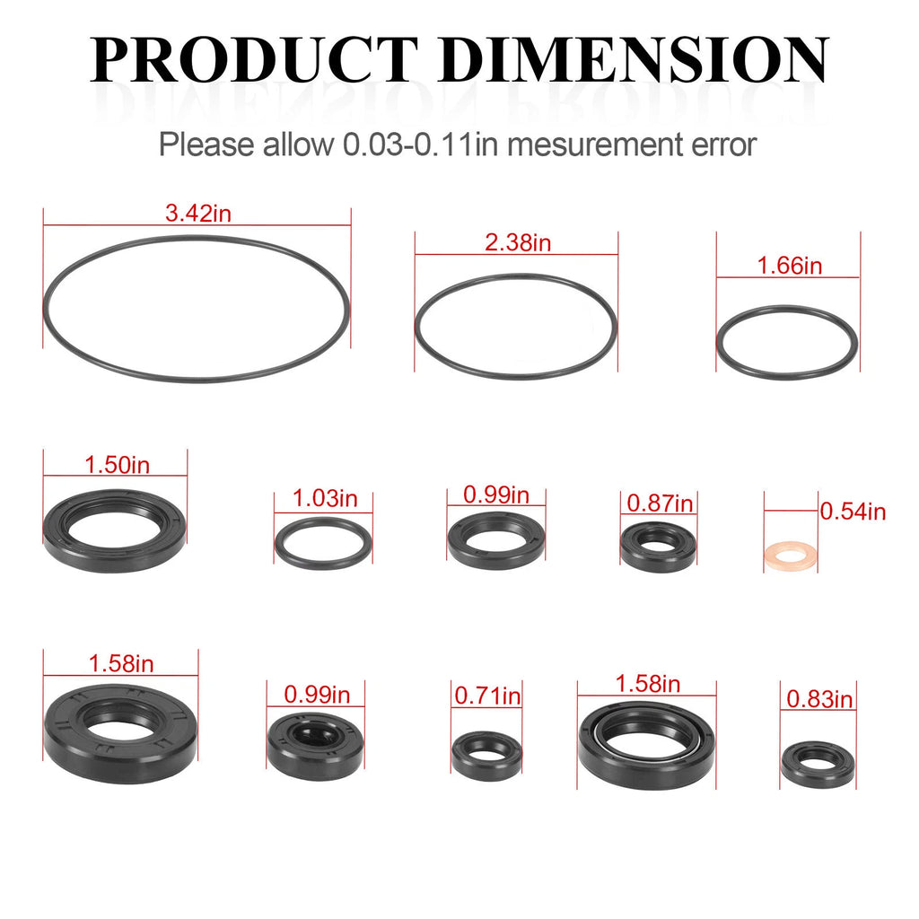Top End Engine Rebuild Kit Gaskets Seal for Yamaha YZ85 (2002–2018)