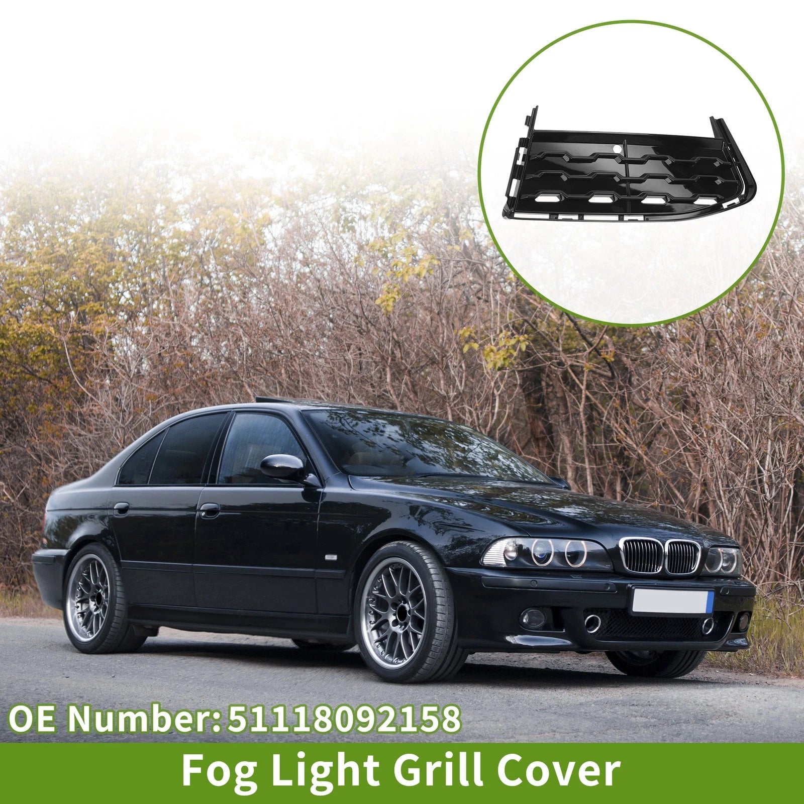 Front Right Fog Light Grill Replacement for BMW 7 Series (2015–2020)