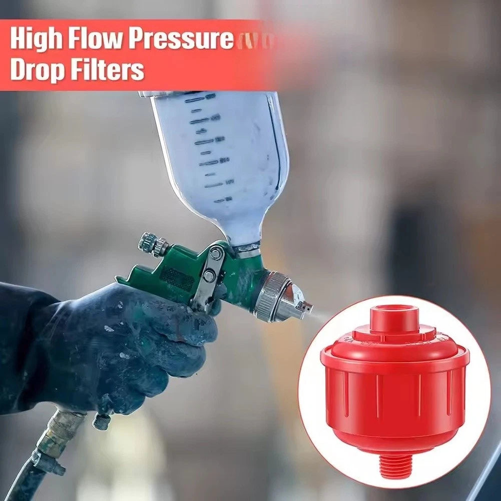 High Flow Air Filter for HVLP Spray Equipment (1/4 Inch Thread)
