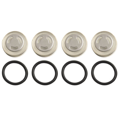 Easily Replaceable Set of Eight Motorcycle Brakes' Sight Glasses at 18mm