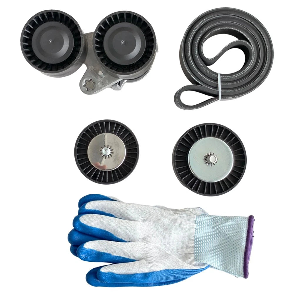Belt Tensioner Assembly Drive Belt Kit for BMW 135i 335i X1 (2008–2013) 11287563927