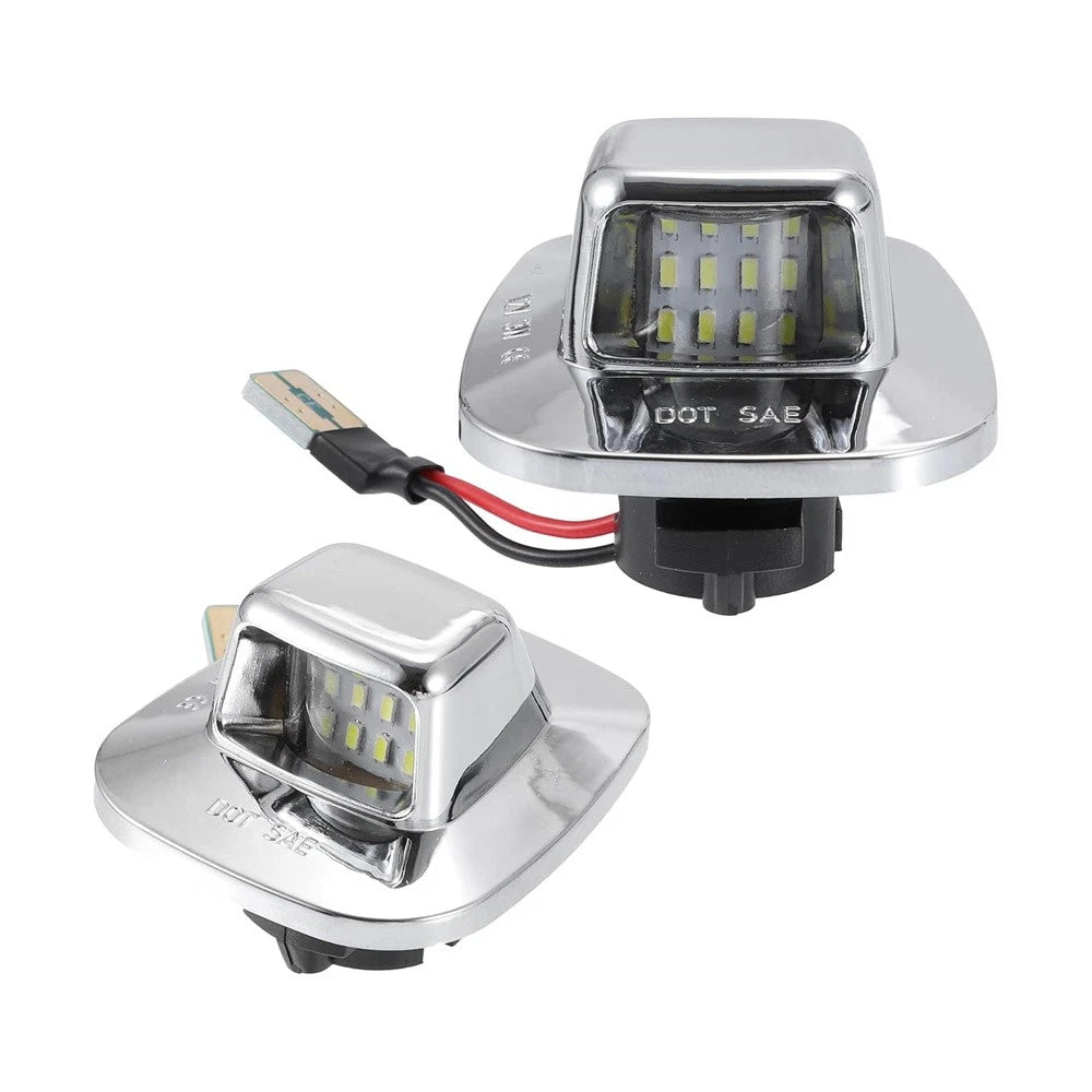 2Pcs LED License Plate Light for Chevy C/K 1500 2500 3500 (1988–2000)