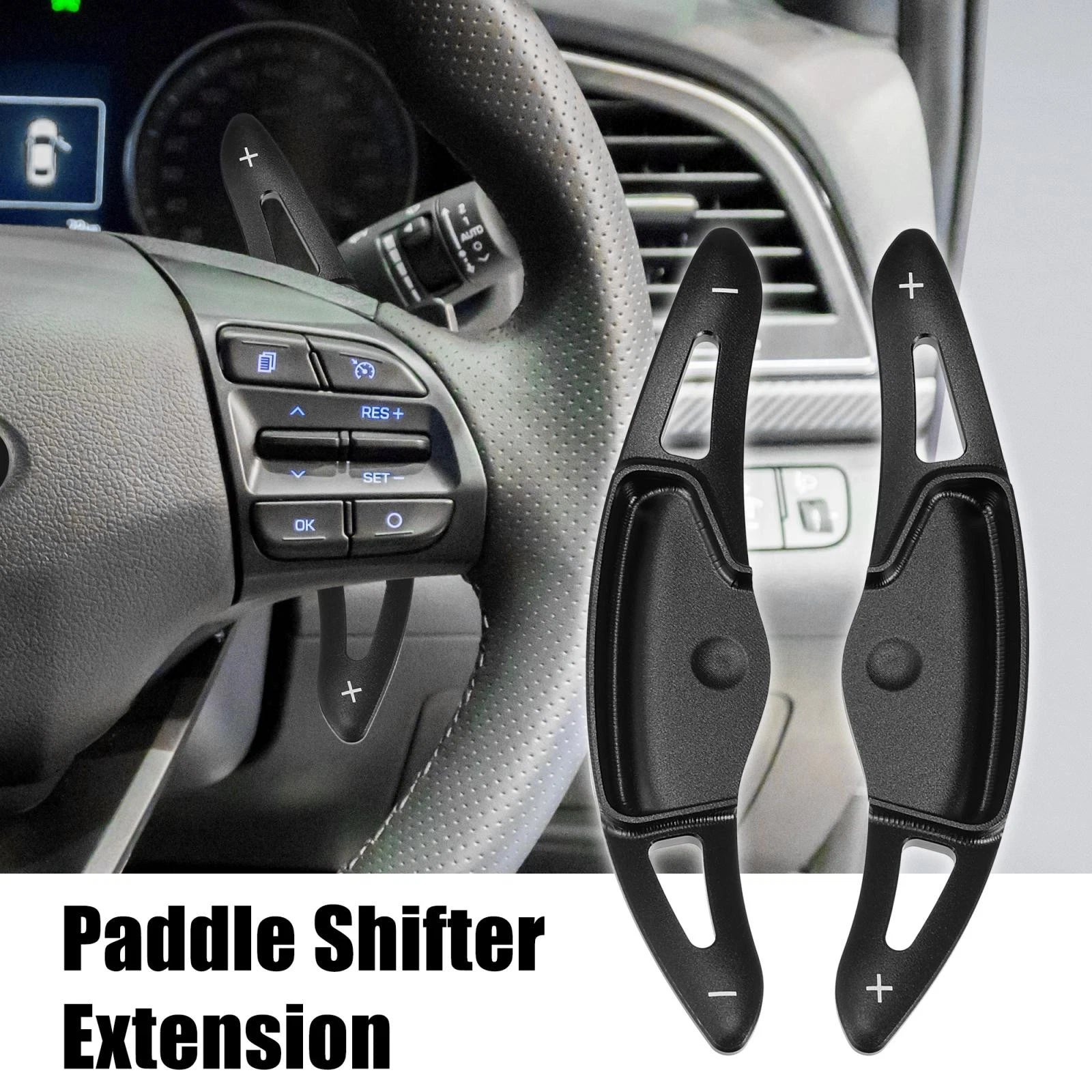 Steering Wheel Paddle Shift Pair Aluminum Replacement for Hyundai Elantra Sport (2017–2019)