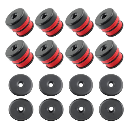 8x Silicone Body Mount Bushings Kit for Ford Super Duty F250 (2008–2016)