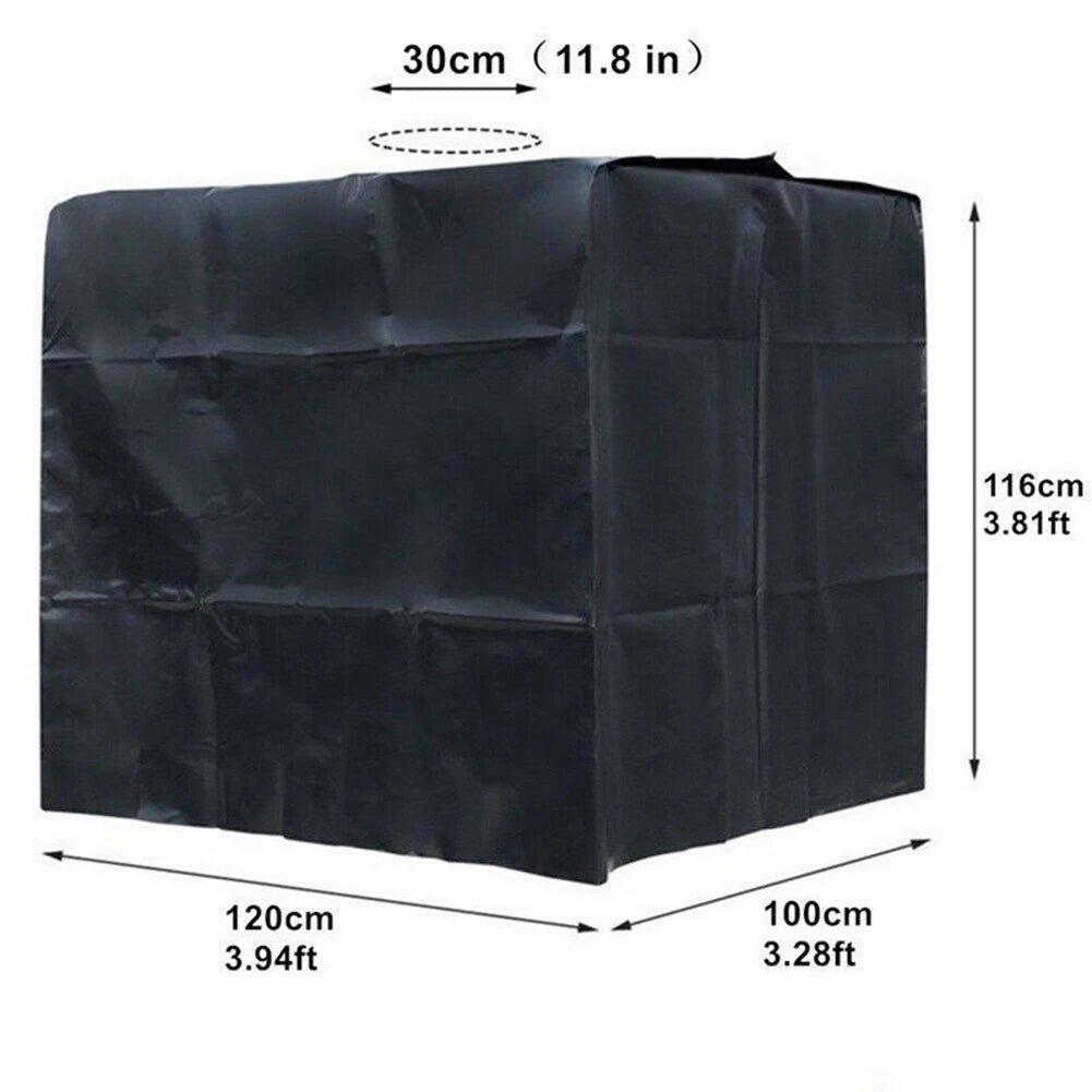 Rain Cover for IBC Tank Container 1000 Liters - Black