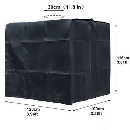 Rain Cover for IBC Tank Container 1000 Liters - Black