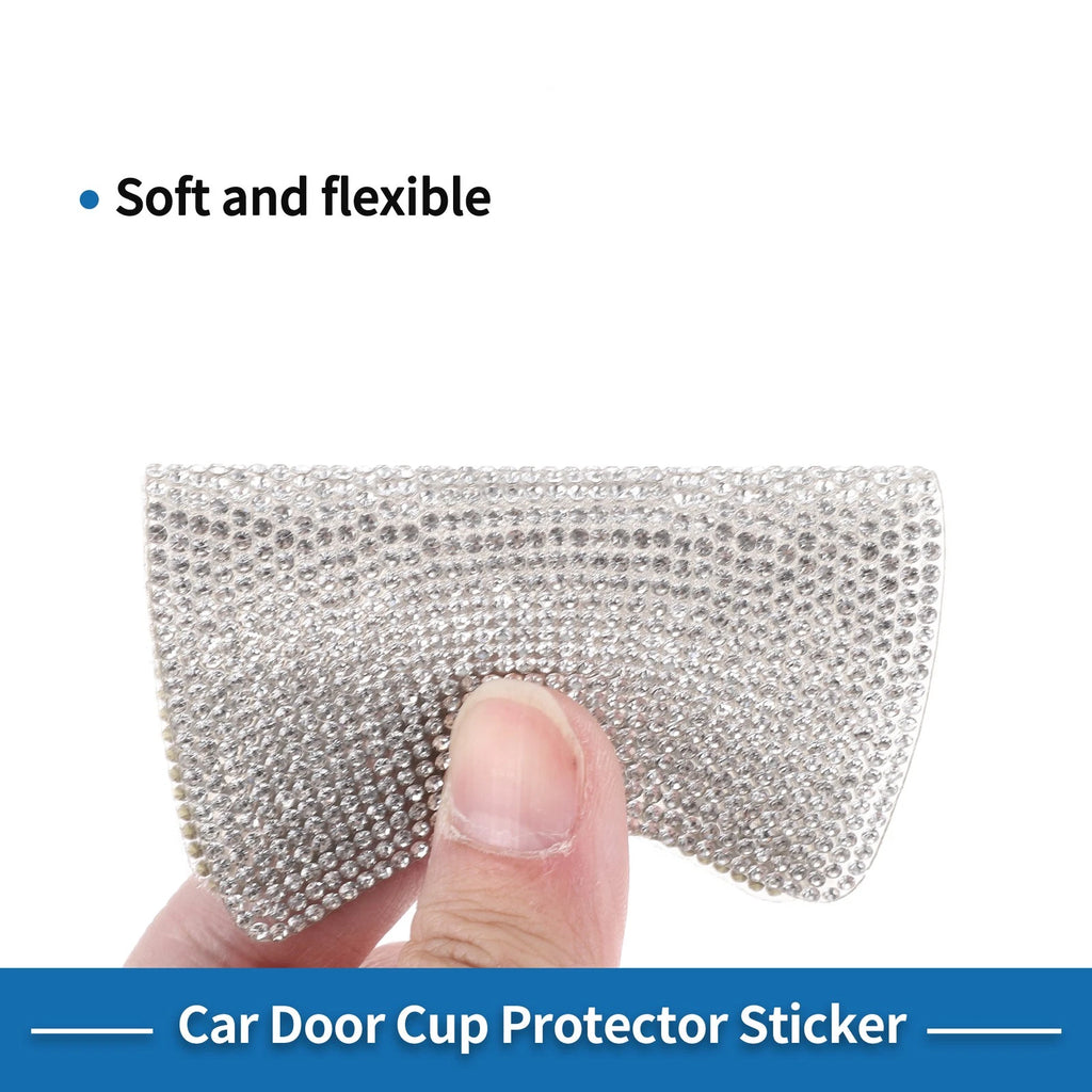 Door Handle Scratch Protector for Universal Use (8x10cm) - White