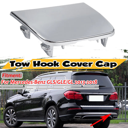 Rear Bumper Tow Hook Chrome Cover Cap for Mercedes W166 GLS GLE GL (2013–2018)
