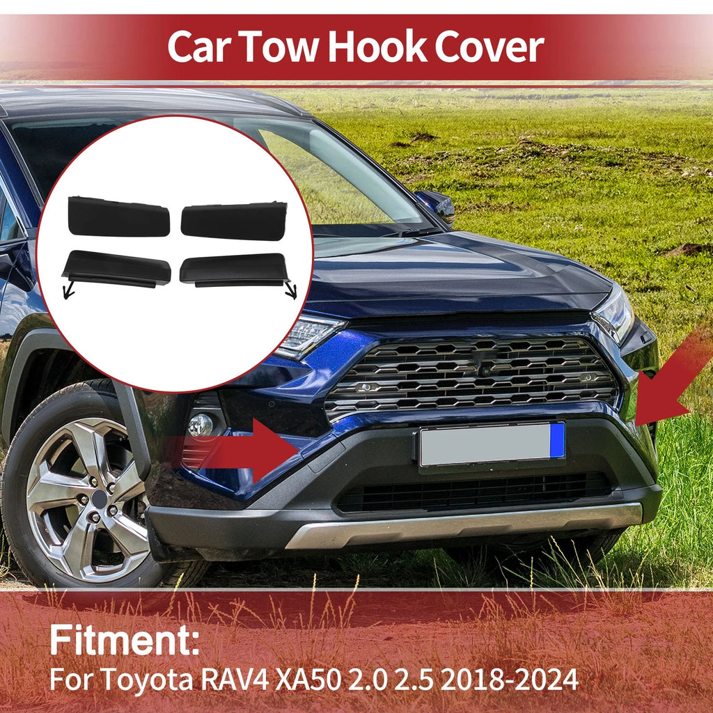 Front Tow Hook Cover Cap Replacement for Toyota RAV4 XA50 (2019–2024)