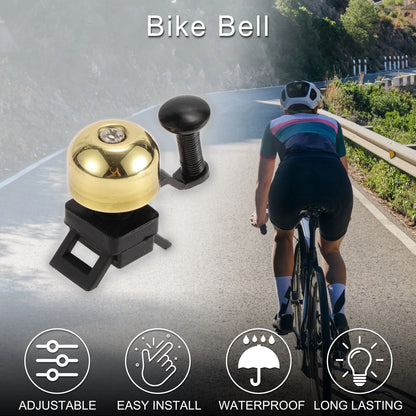 Road Bike Bicycle Bell with Quick Release Strap for Universal Fit (Any Year)