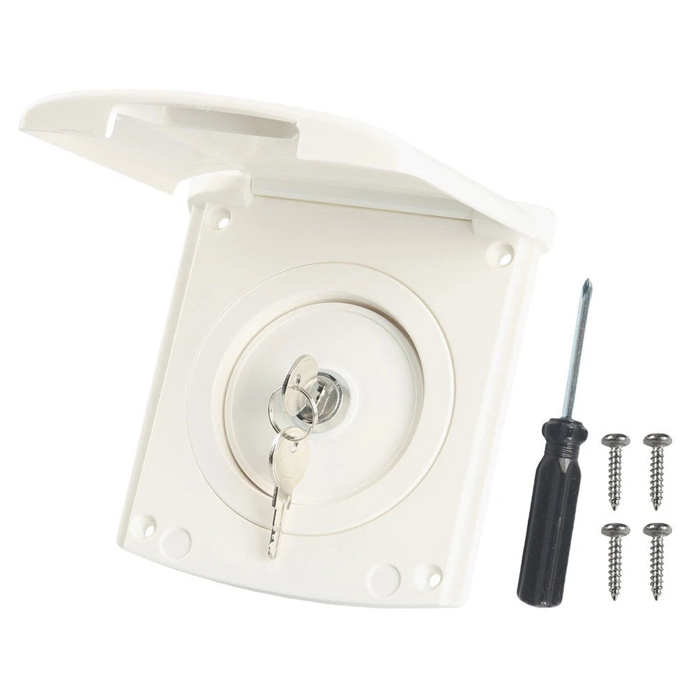 Custom Fit Gravity Water Inlet for RVs - Magnetic Seal, Contaminant Protection
