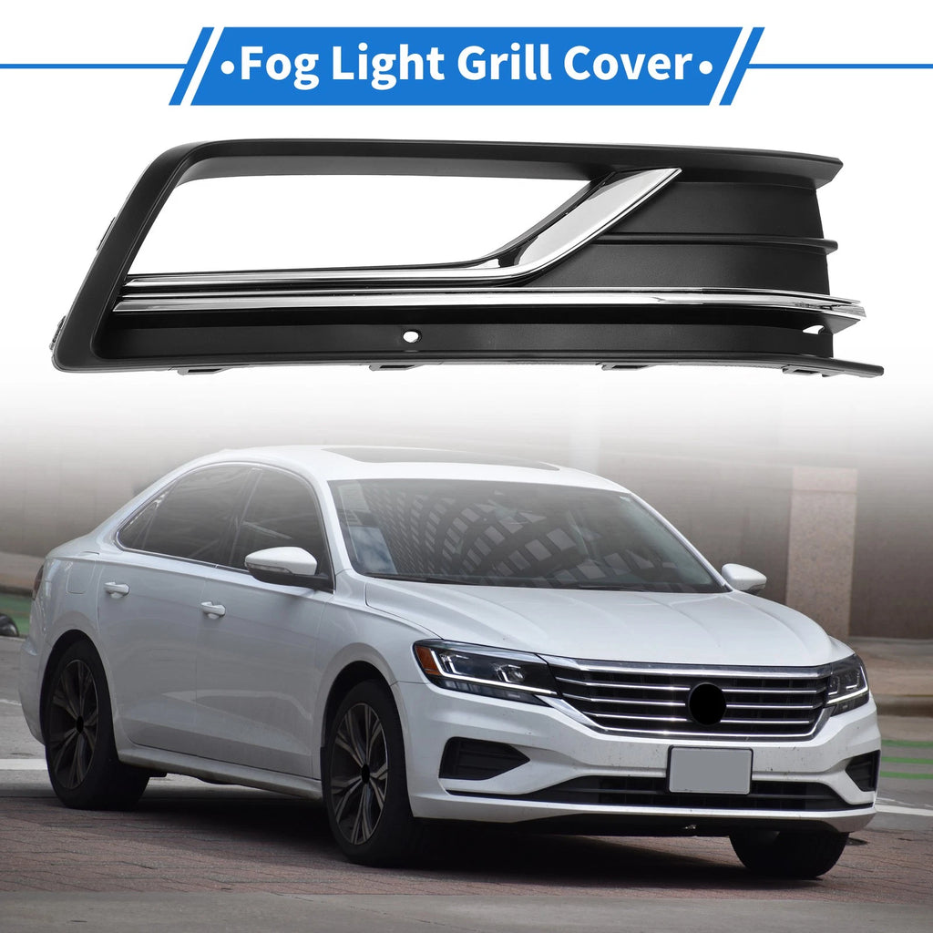 Fog Light Grille Front Right Replacement for Volkswagen Passat (2016–2018)