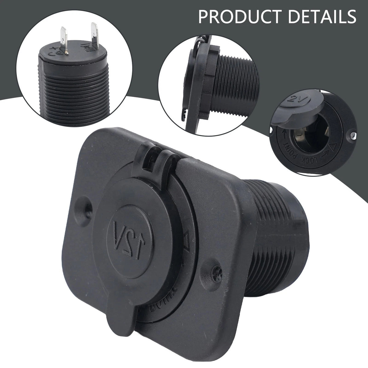 USB Car Socket Power Adapter Outlet with Safety Protections for Vehicles