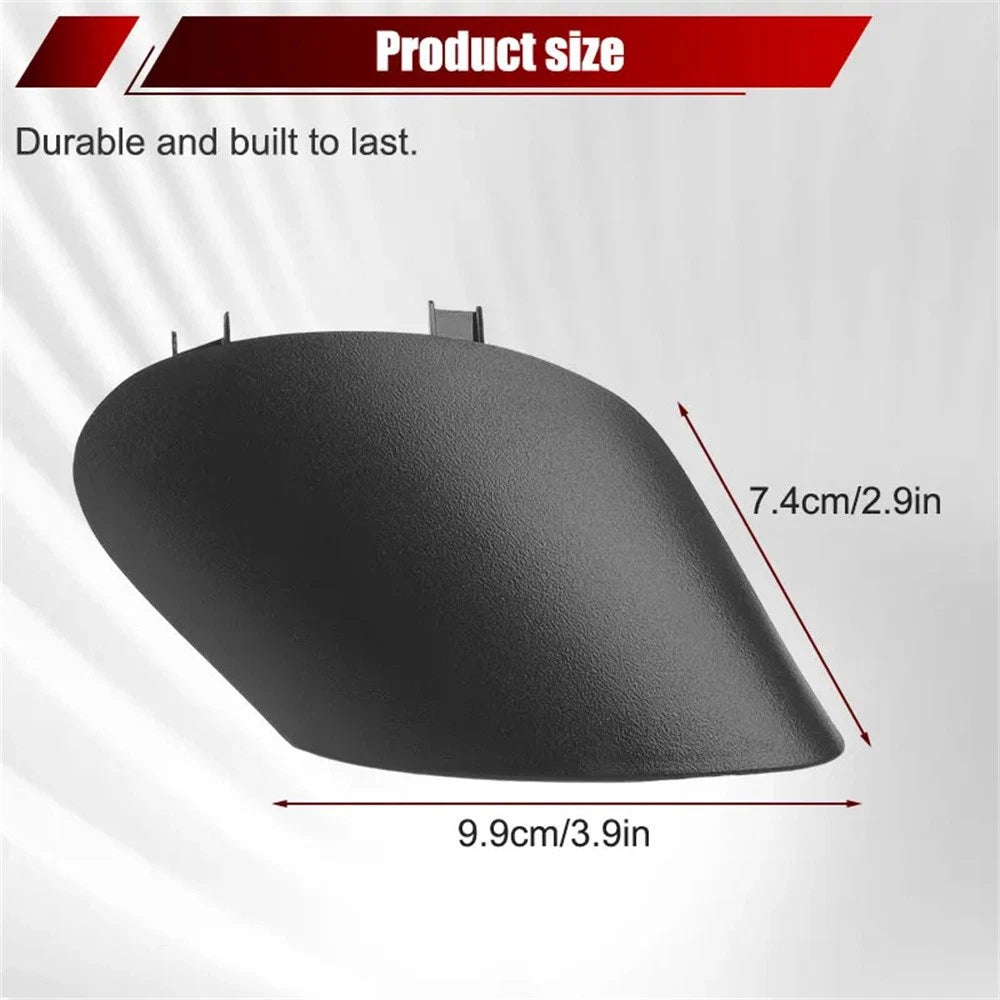 Set of 2 Mirror Triangle Lower Base Cover Trim Black for Fiat 500 (2012–2017)