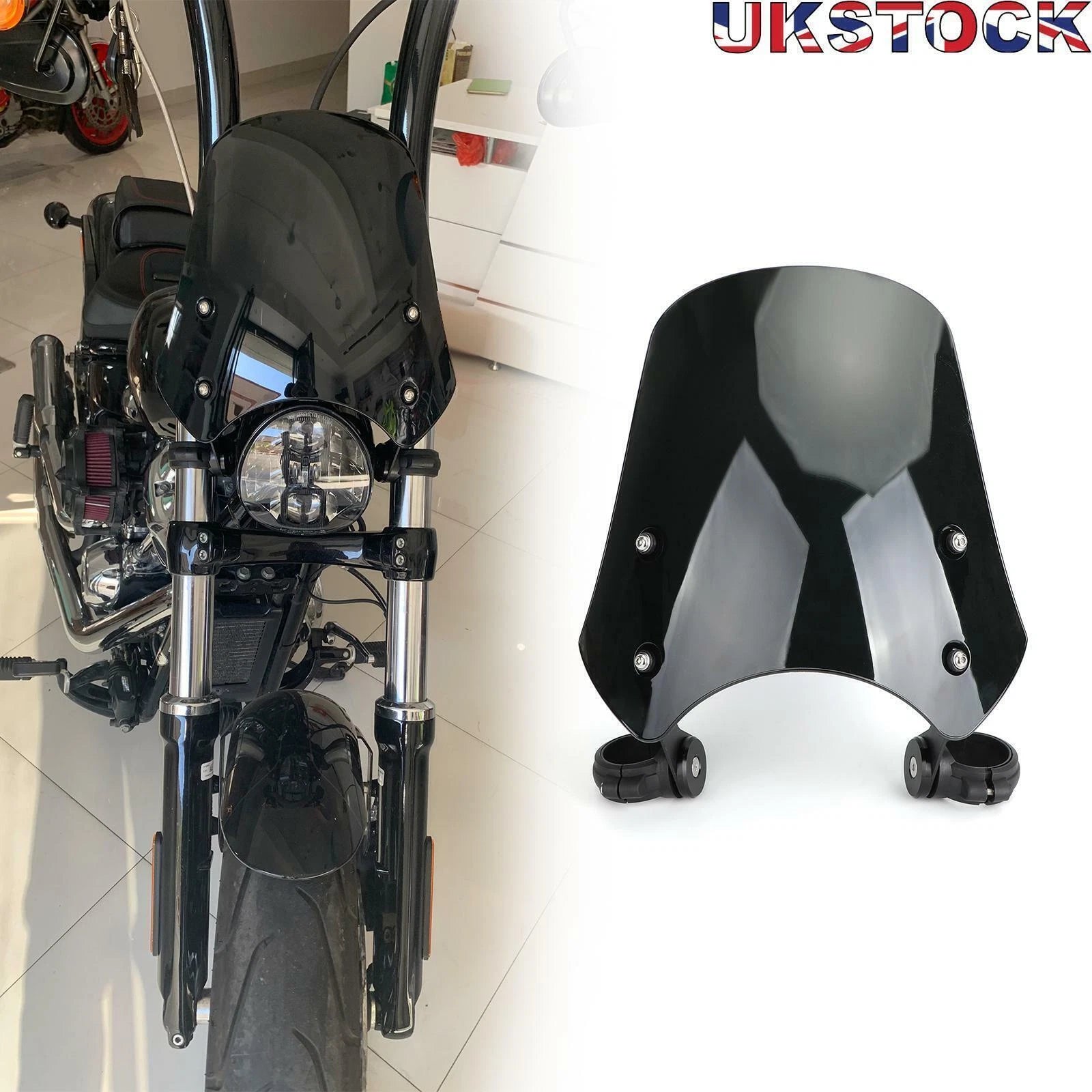 ABS Motorcycle Windscreen for Harley Dyna Softail (T9)
