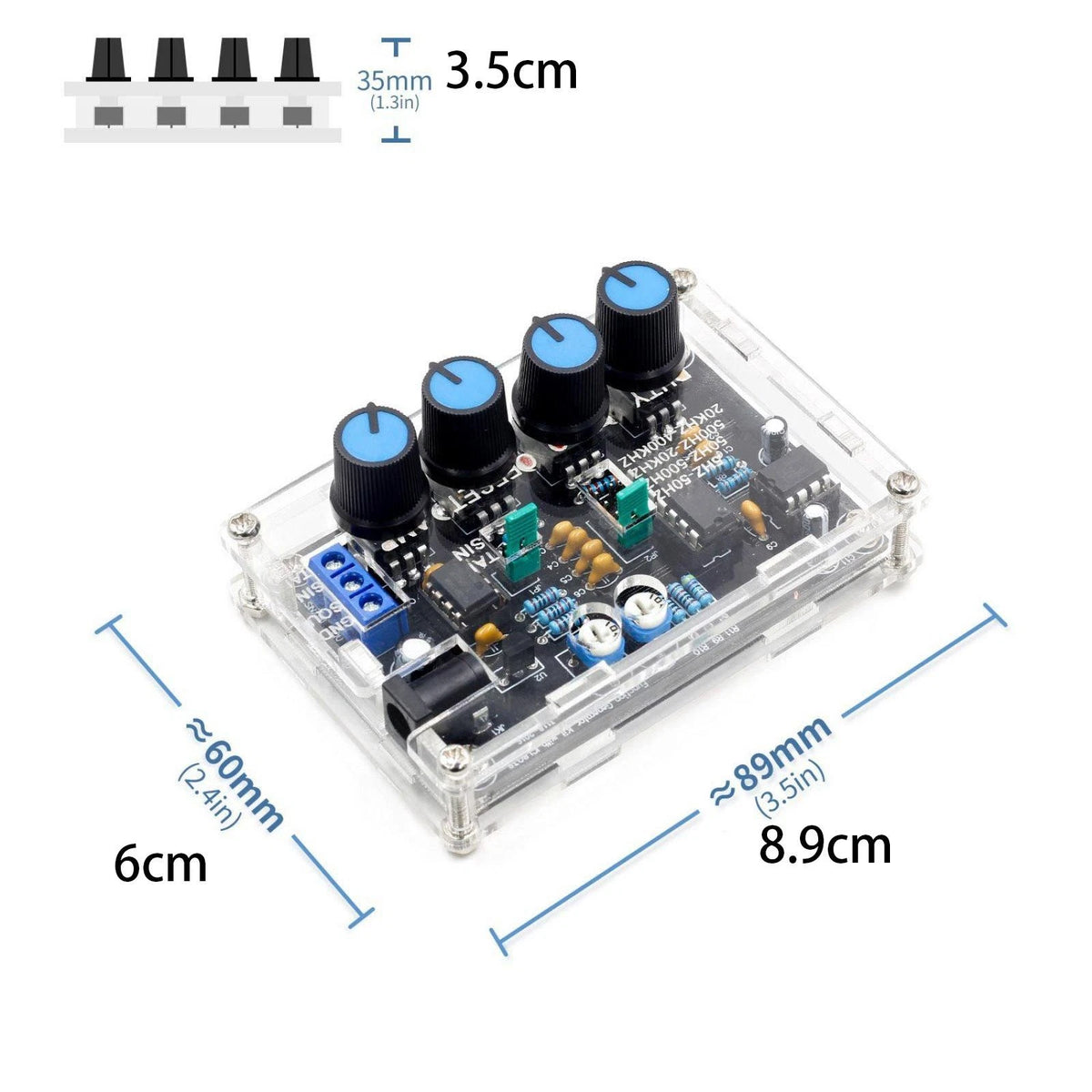 ICL8038 Low Frequency Signal Generator Kit for XR2206 (DIY)