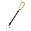 Coiled Fishing Lanyard with Spring Retraction for Rod Security