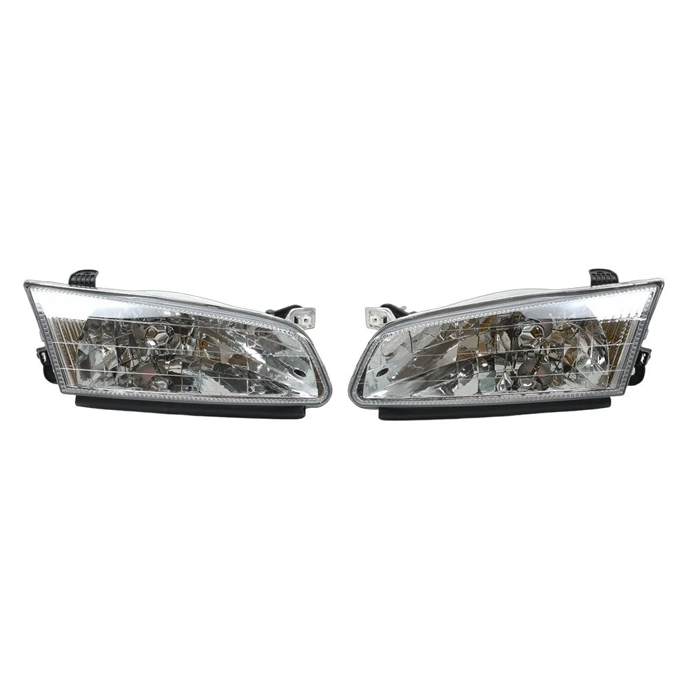 2X Crystal Halogen Headlights for Toyota Camry (1997–1999)