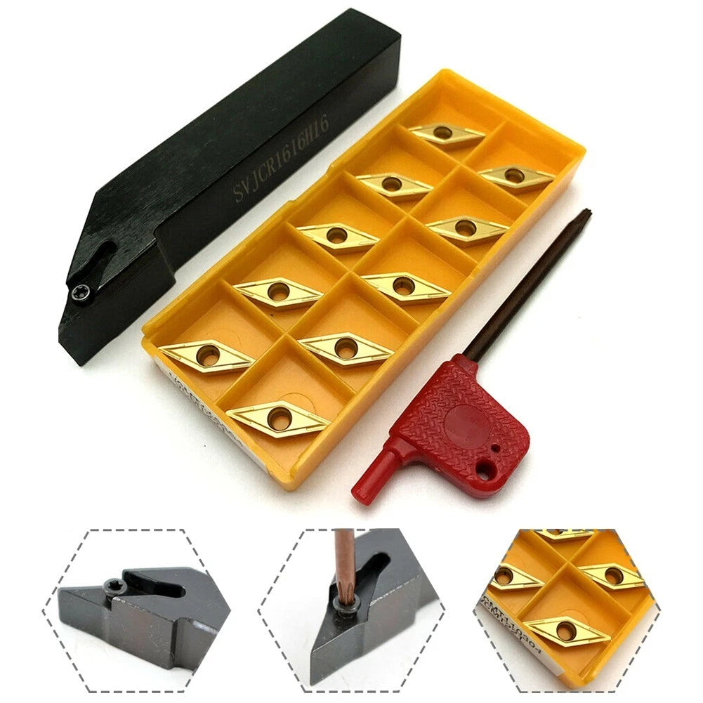 Carbide Inserts for Lathe Tool Holder SVJCR1616H16 Shank Dia 16mm