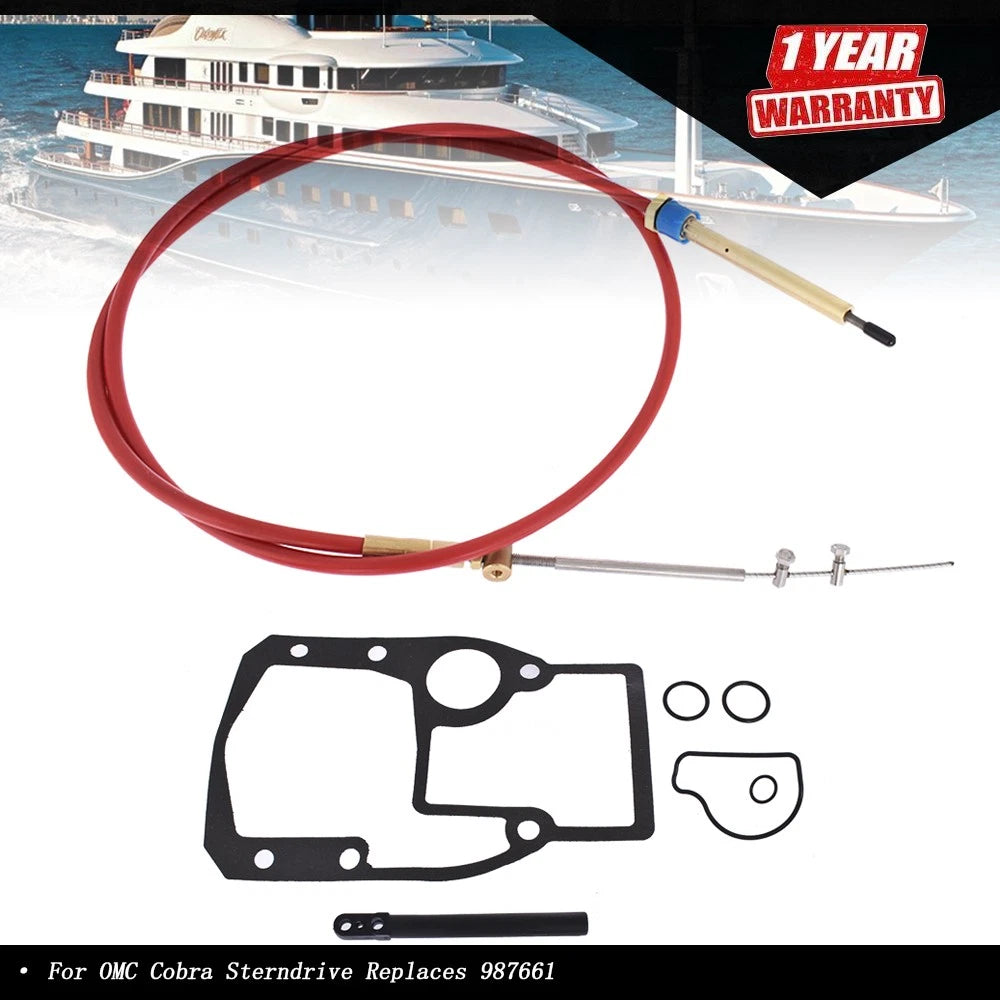Lower Shift Cable Assembly for OMC Cobra Sterndrive (Replaces 987661)