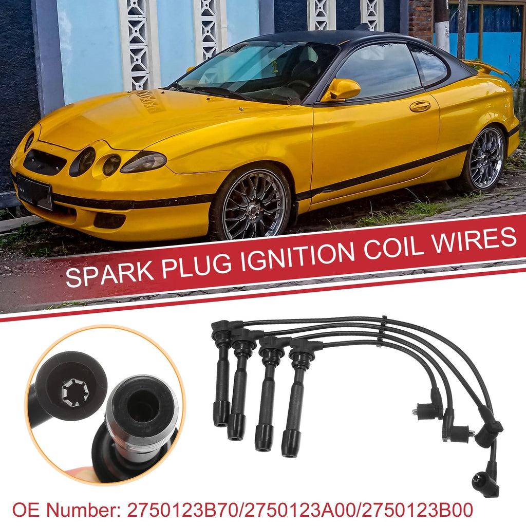 Spark Plug Wire Ignition Coil Cable Replacement Set for Hyundai Elantra (2011–2018)