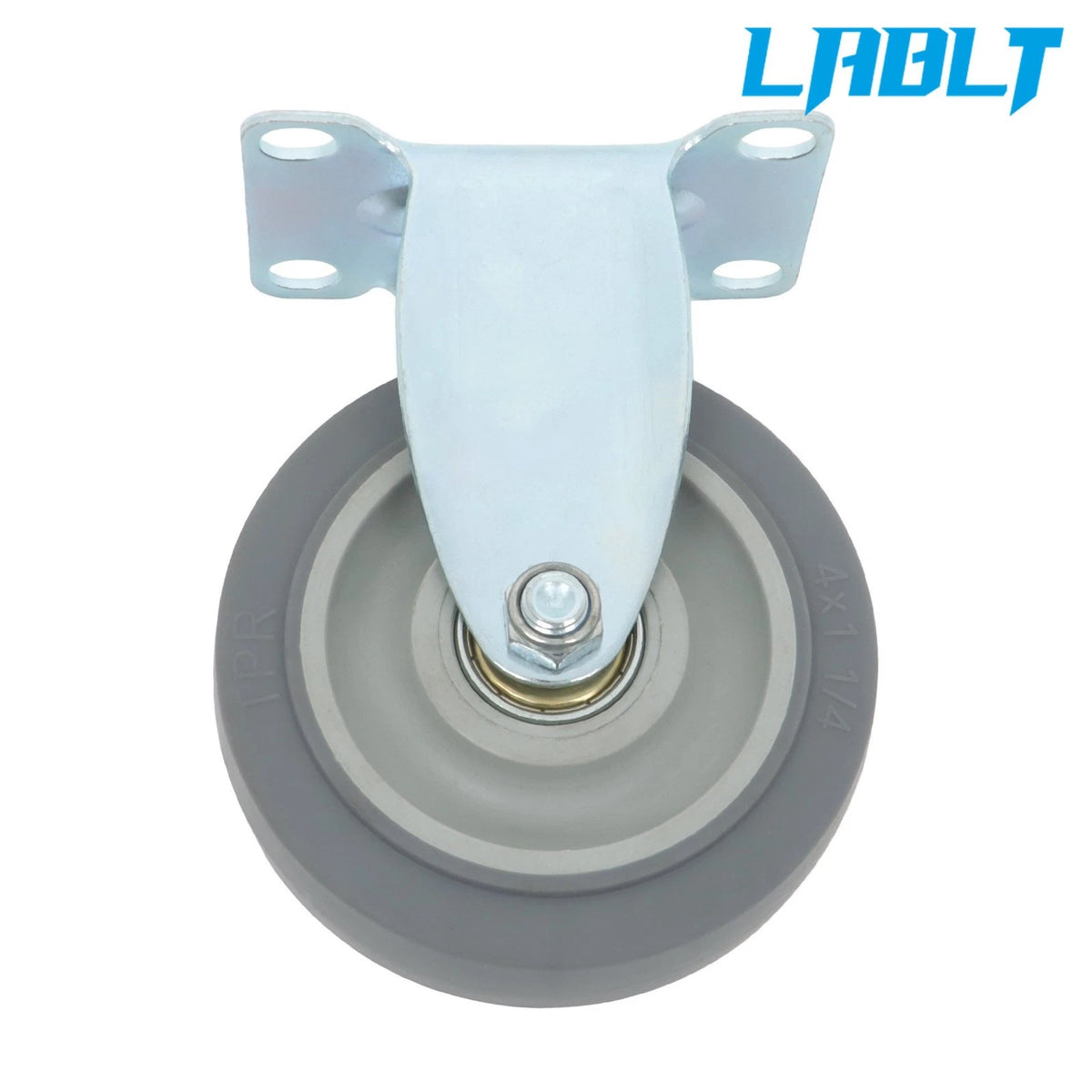 Set of 4 Grey 4-Inch Swivel & Straight Casters for Various Applications