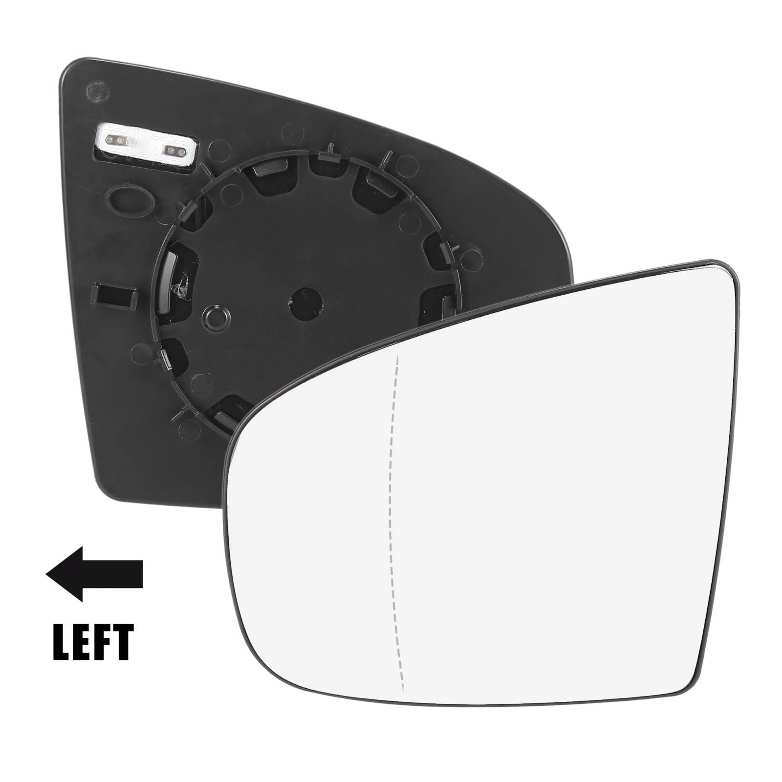 Heated Mirror Glass Replacement w Backing Left Side for BMW X5 X6 (2007–2013)