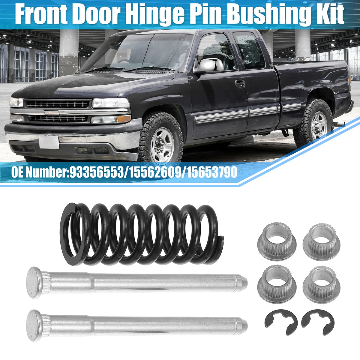 Set of 4 Door Hinge Pin and Spring Repair Kit for