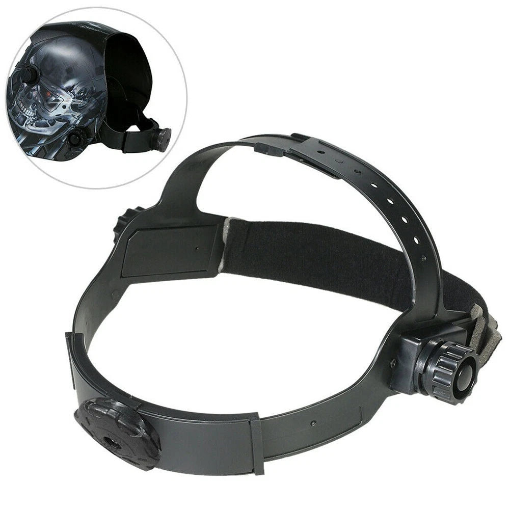 Auto-Darkening Welding Headgear for (Adjustable, Black)