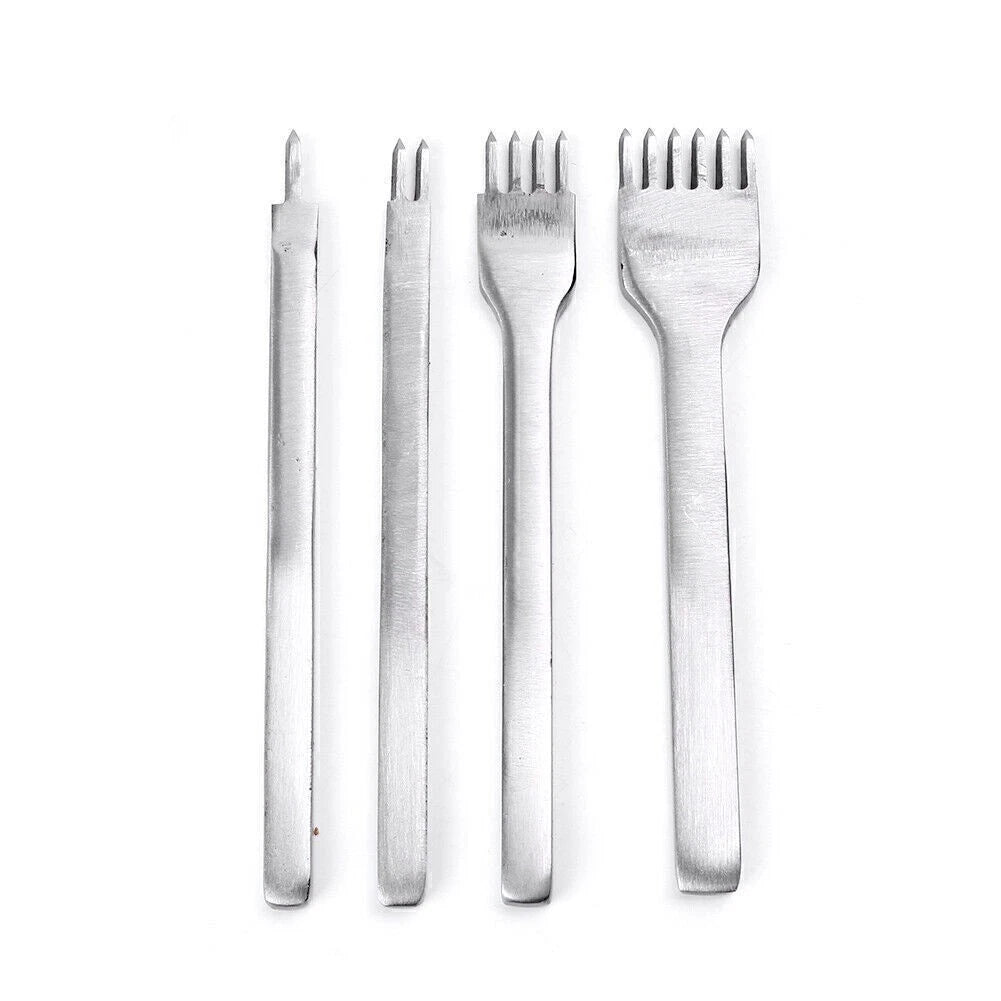 Set of 4 Leather Craft Hole Chisel Tools 3, 4, 5, 6MM