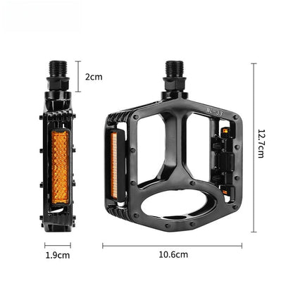 Lightweight Aluminum Alloy MTB Pedals with 11 Anti-Slip Bearings