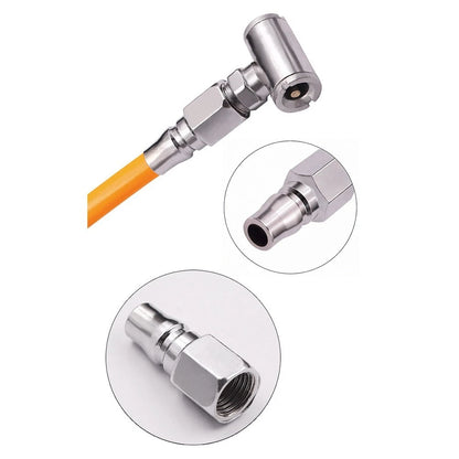 Double Head Inflator Nozzle for Car Motorcycle Air Pump Accessory