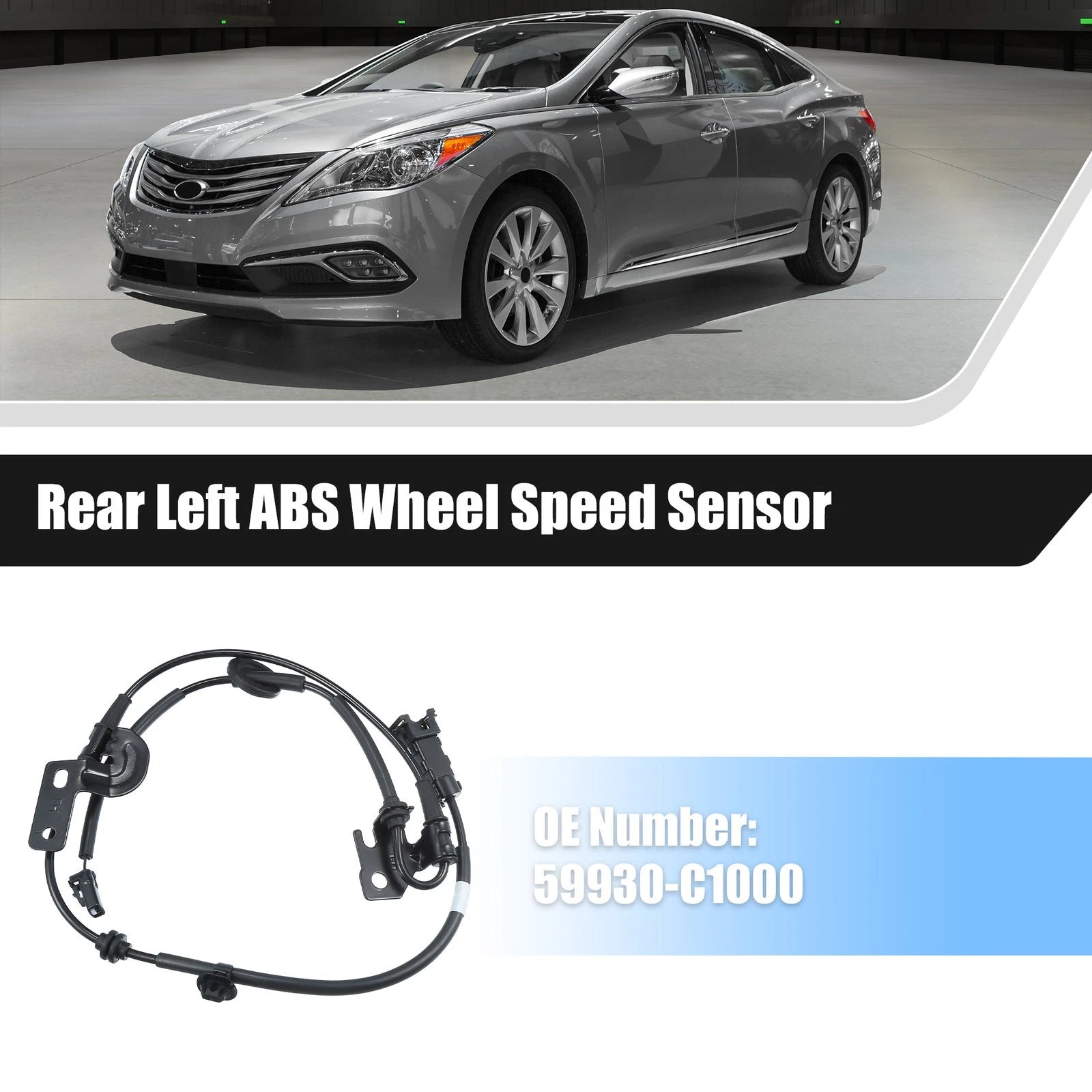 Rear Left ABS Wheel Speed Sensor Cable Replacement for Hyundai Sonata (2015–2017)