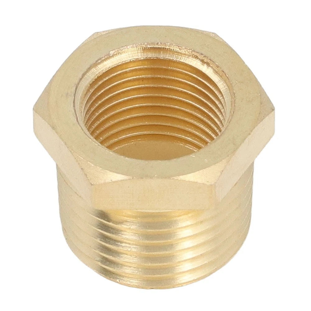 Brass Pipe Fitting Connector Adapter 1/8 NPT, 3/8 NPT, 1/4 NPT, 1/2 NPT