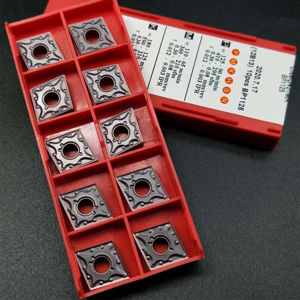 10pcs Carbide Inserts for Tight Tolerances BP1125 CNMG120404-MA