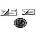 75 HP Horsepower Label Decal for Yamaha Outboard Engine Cover (4 Stroke)