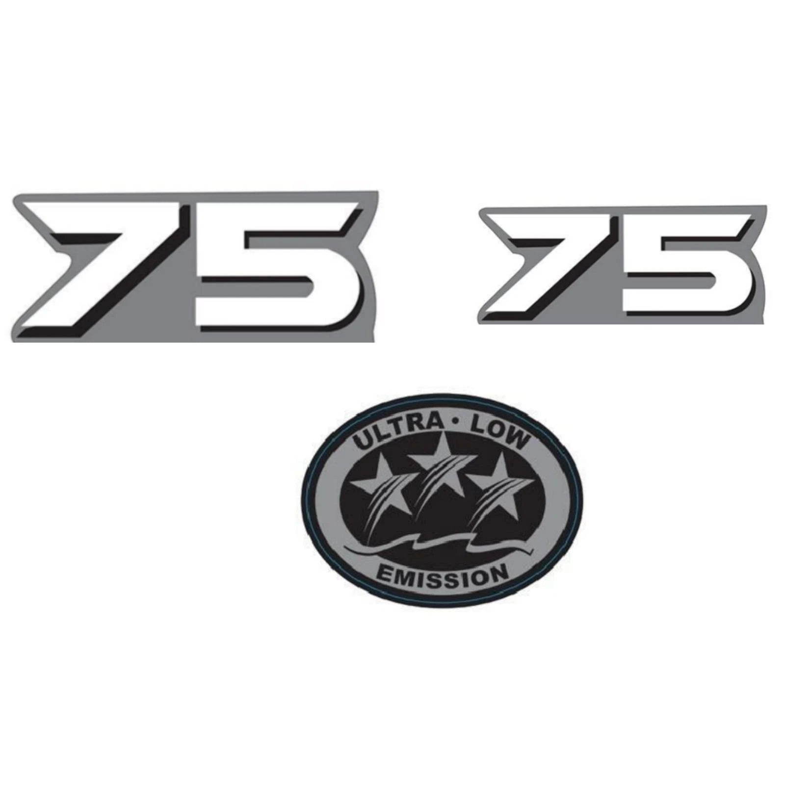 75 HP Horsepower Label Decal for Yamaha Outboard Engine Cover (4 Stroke)