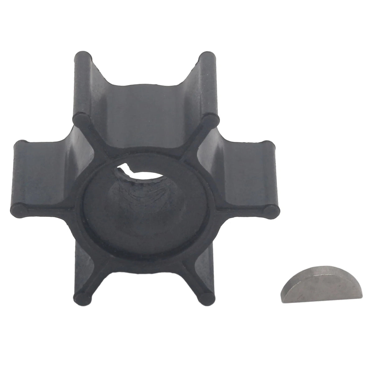 Water Pump Impeller & Key for Yamaha 2 Stroke 6-8 HP (1990–2023)