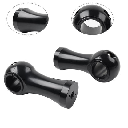 1-1/4'' Handlebar Riser Clamp Mount Kit 4inch BLK For Harley Dyna Softail BLK