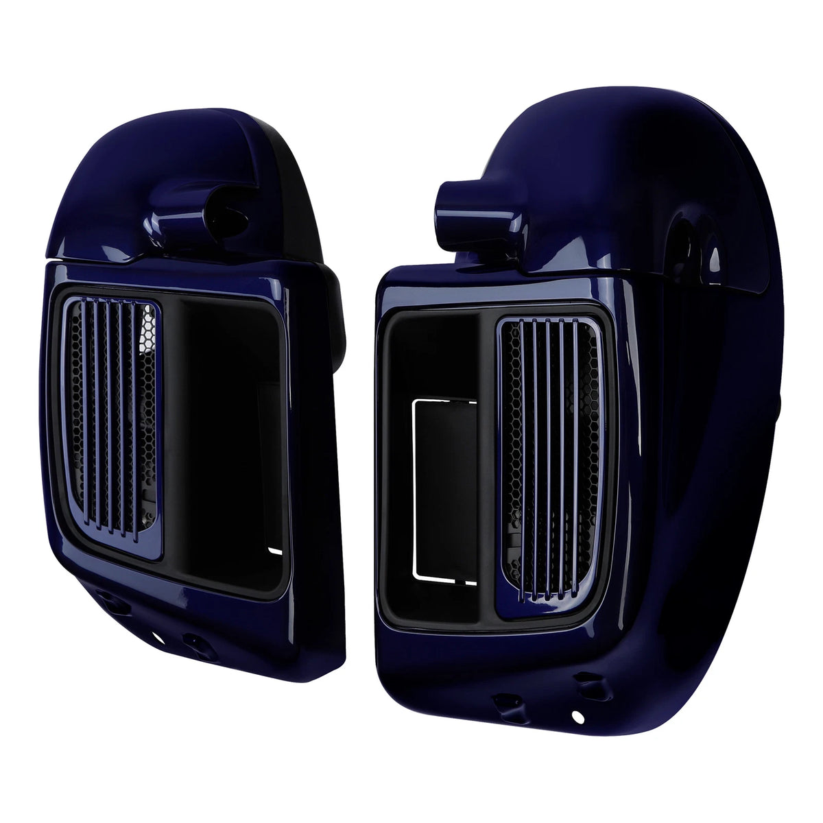 Lower Vented Fairing for Harley Touring (2014–2025) Zephyr Blue/Black Sunglo