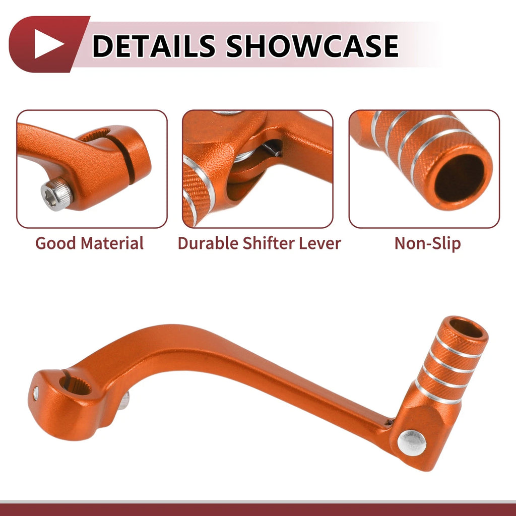 Folding Gear Shifter Lever for Honda CRF110F (2013–2018) Orange 1 Pc