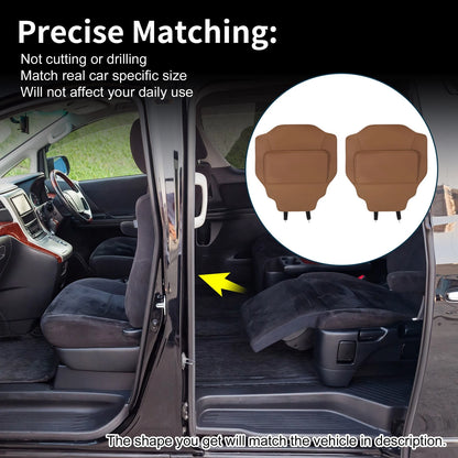 Leather Car Door Anti Kick Pad for Toyota Vellfire Alphard 40 Brown (2016–2023)