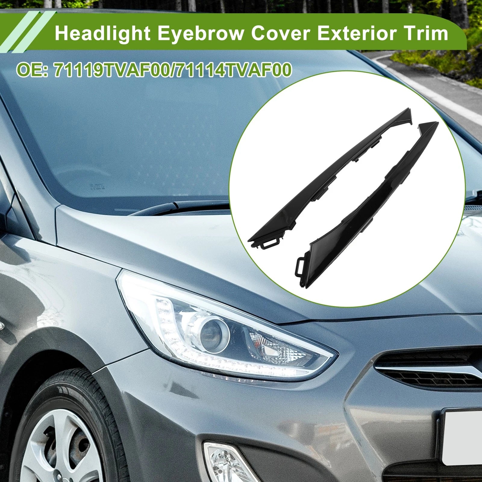 Headlight Eyebrow Trim Front Left for Honda Accord (2013–2017)