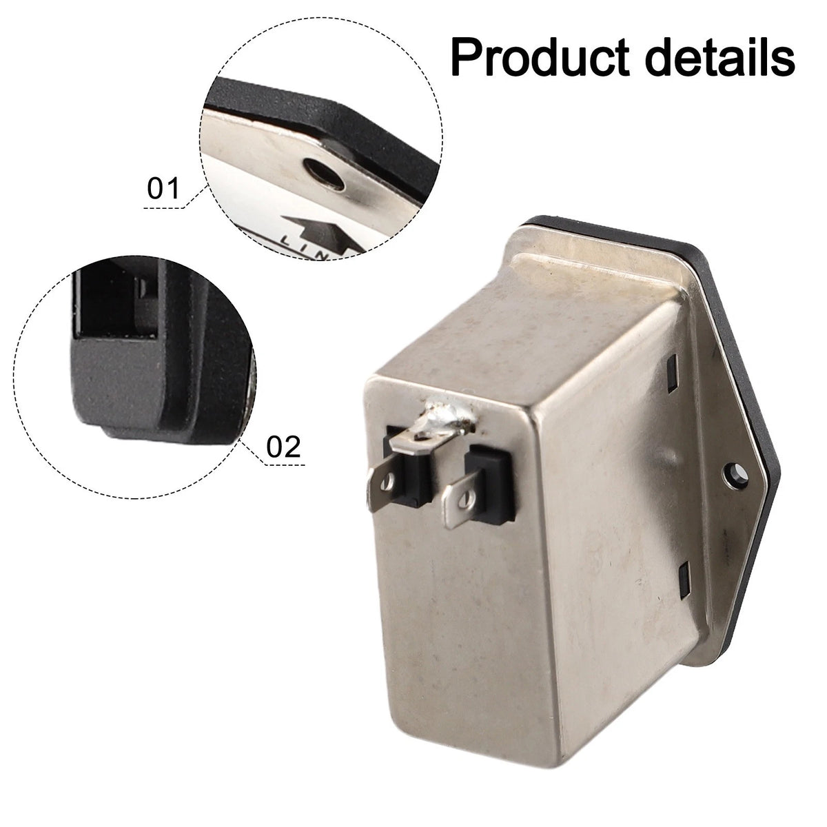IEC Input Module for EMI Protection and Fuse System