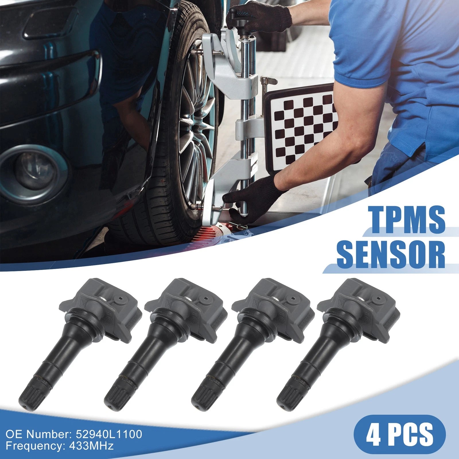 TPMS Sensor 4PCS Replacement for Hyundai Sonata DN8 (2019–2020)